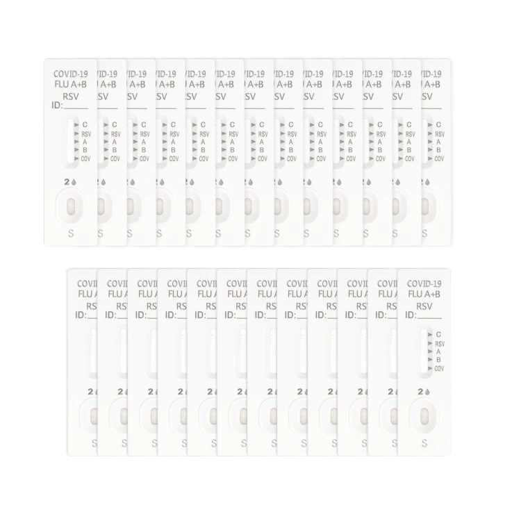 Zestaw 25 kasetek testowych do testu COMBO 4w1 COVID-19, grypa A+B i RSV, DeepBlue