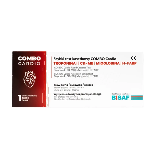 Opakowanie testu dla profesjonalistów BISAF COMBO Cardio