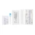 Zestaw diagnostyczny Fluorecare® SARS-CoV-2/RhV/PIV/Influenza A/B/RSV/ADV/hMPV/M.P Antigen Combo Test Kit. Widoczne elementy: ulotka, probówka z niebieską końcówką, kasetka testowa, wymazówka i opakowanie.