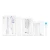 Zawartość zestawu Fluorecare Respiratory 13 Pathogen Antigen Test Kit – saszetka z testem, wymazówka, probówka z buforem, ulotka informacyjna oraz instrukcja obsługi.