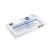 Pudełko testu 5w1 Deepblue SARS-CoV-2 &amp; Influenza A+B &amp; RSV &amp; ADV ujęte pod kątem, z widocznym logo „5 in 1”, niebieskimi elementami graficznymi, opisem w wielu językach oraz ilustracją wymazu z nosa.